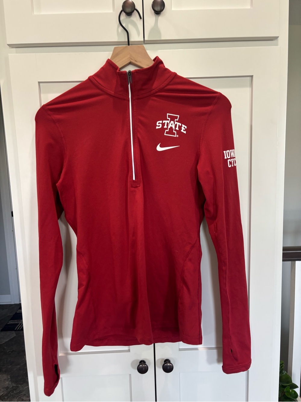 Iowa State Cyclones Women’s Small Red Nike Quarter Zip